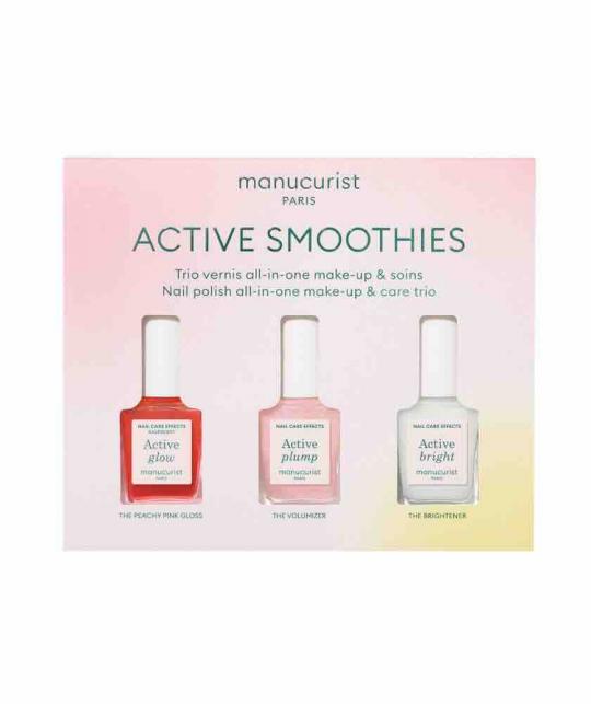 Trio Active™ Mini Smoothies Manucurist – vegan Nagelpflege-Set 3 Pflege Nagellacke 8 ml – L'Officina Paris