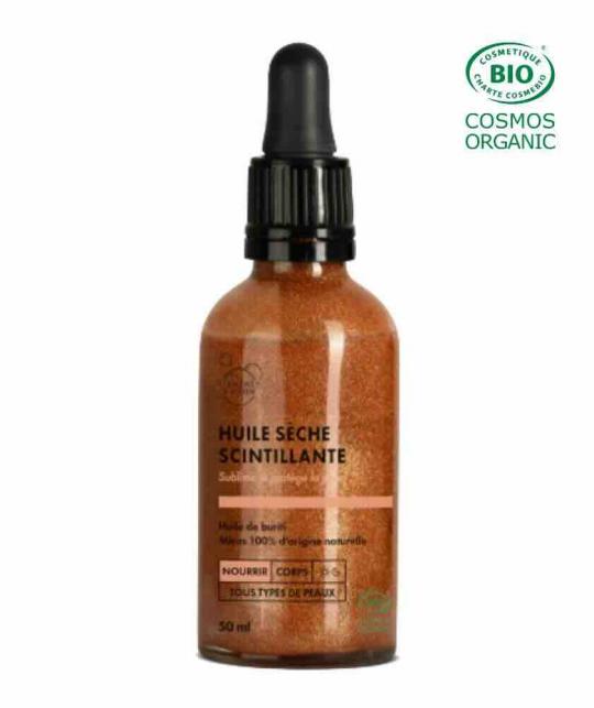 Körperöl Naturkosmetik Clémence & Vivien - Schimmerndes Trockenöl, Golden Shimmer Dry Body Oil - at l'Officina Paris