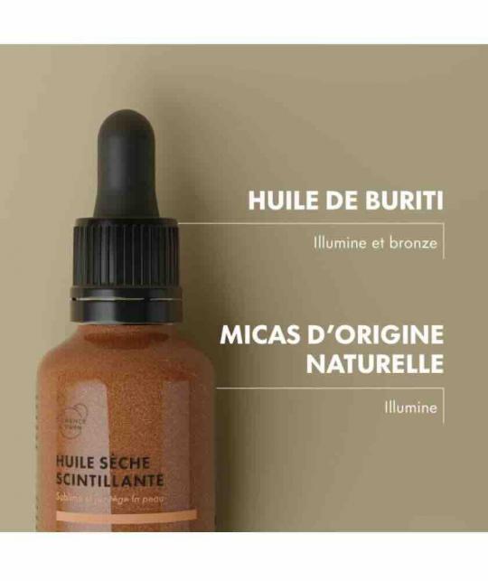Schimmerndes Trockenöl von Clémence & Vivien Naturkosmetik - mit Buriti-Öl und mineralischem Mica - bei l'Officina Paris