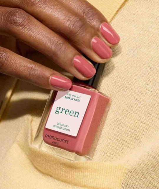 Natürlicher Nagellack Manucurist Green Bois de Rose – Altrosa - vegan und tierversuchsfrei, made in France  – L'Officina Paris