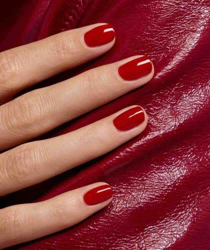 Manucurist GREEN™ Red Velvet nail polish – glamorous, elegant red - l'Officina Paris