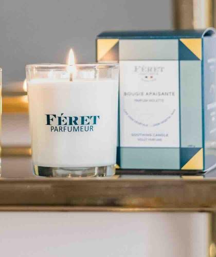 Vintage Art-Deco Verpackung Duftkerze Veilchen Féret Parfumeur – L’Officina Paris