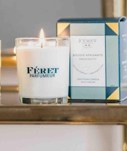 Vintage Art-Deco Verpackung Duftkerze Veilchen Féret Parfumeur – L’Officina Paris