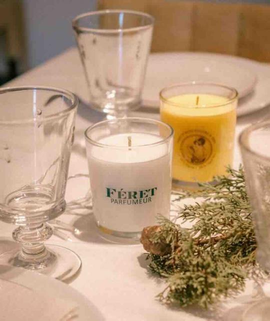 Dekorative Art-Deco Kerze stilvolles Ambiente Féret Parfumeur – L’Officina Paris
