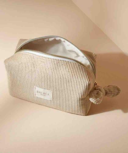 Kosmetiktasche aus Velours von Bachca Paris – stilvolles Beauty-Accessoire bei L’Officina Paris
