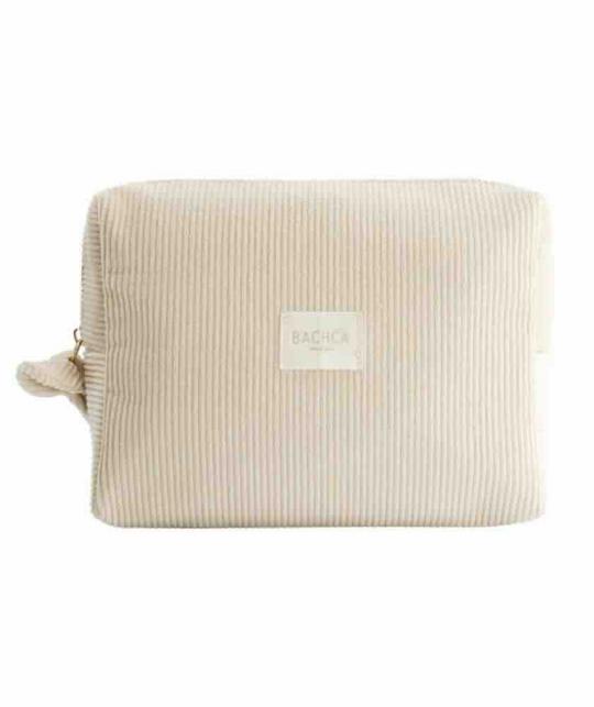 Hochwertiges Beauty-Accessoire in Sandbeige – BACHCA Paris - Kosmetiktasche, Haarbürste - L’Officina Paris