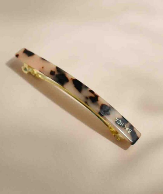 Long tortoiseshell hair clip BACHCA Paris, premium hair accessory, French style, L’Officina Paris