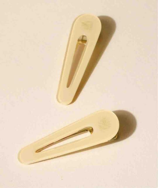 Ivory Barrettes BACHCA Paris – easy to clip and comfortable to wear | L’Officina Paris