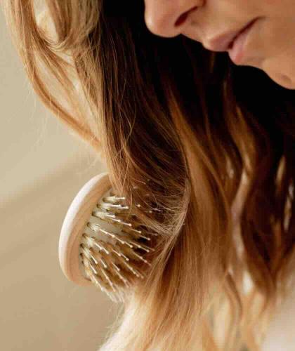 Wooden Hairbrush Boar & Nylon Bristles BACHCA Paris Detangling & Shine - l'Officina