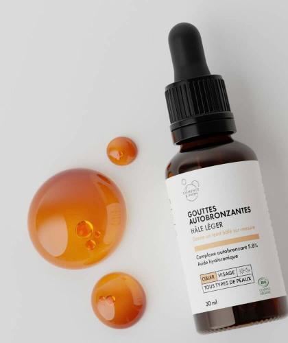 Gouttes Autobronzantes Clémence & Vivien - cosmétique bio hâle léger acide hyaluronique - l'Officina Paris
