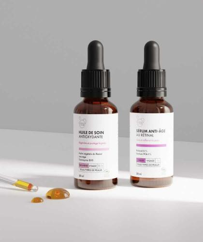 Clémence & Vivien Anti-Aging Duo Set – Organic Facial Care natural skincare routine L'Officina Paris