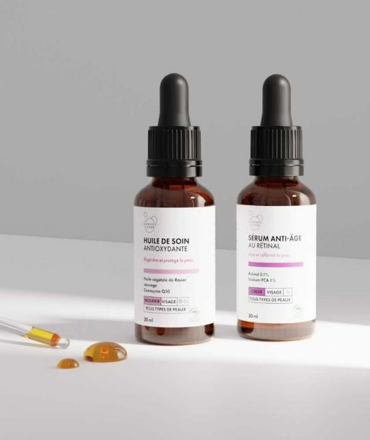 Clémence & Vivien Anti-Aging Duo Set – Organic Facial Care natural skincare routine L'Officina Paris