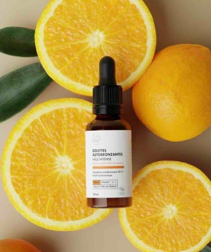 Gouttes Autobronzantes naturelles Clémence & Vivien acide hyaluronique cosmétique bio l'Officina Paris