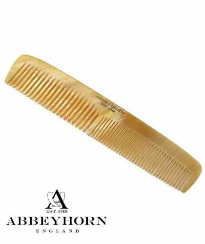 Peigne en corne Abbeyhorn à double denture fait main cheveux homme femme