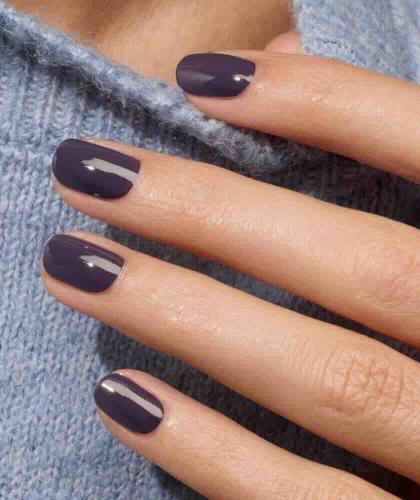 Green Queen of Night, deep violet with gray undertones, refined manicure – l’Officina Paris