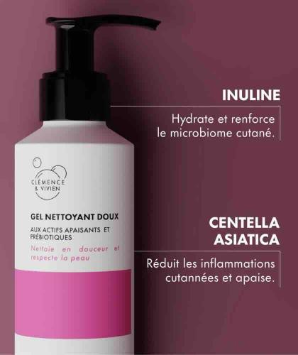 ingrédients naturels du Gel Nettoyant Doux Clémence & Vivien – Centella Asiatica, Inuline
