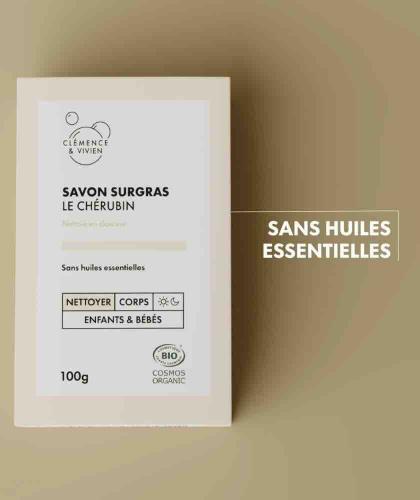 Clémence & Vivien fragrance-free soap bar – Le Chérubin, organic and mild