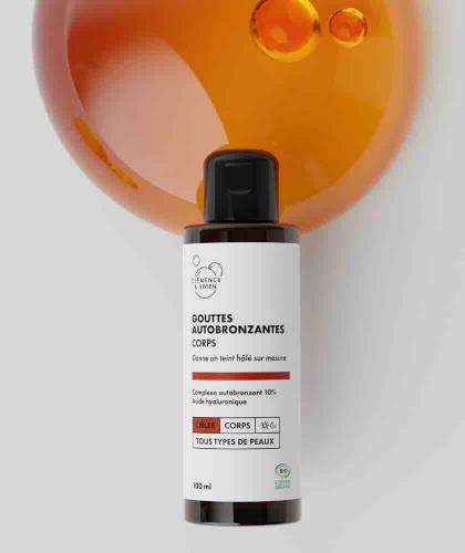 Clémence & Vivien Selbstbräuner Tropfen Körper mit Körperlotion mischbar streifenfreie natürliche Bräune