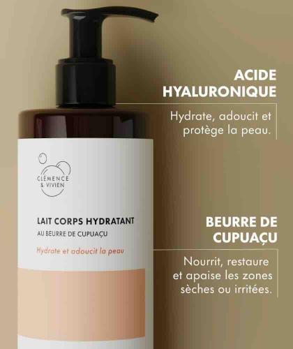 Körperlotion Naturkosmetik Hyaluronsäure Cupuaçu-Butter Sheabutter Clémence & Vivien Hautpflege