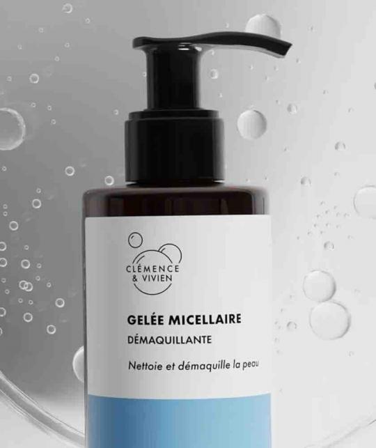Sanfter Make-up Entferner für Gesicht und Augen – Mizellen-Reinigungsgel mit Hyaluronsäure COSMOS ORGANIC