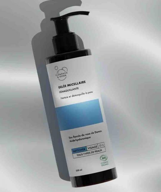 Mizellen-Reinigungsgel mit Damaszener Rosenblütenwasser – beruhigende Naturkosmetik Gesichtspflege