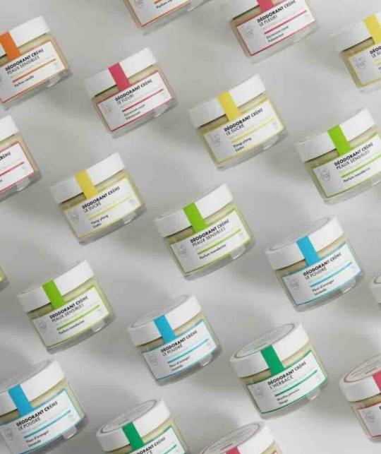 Déodorant Crème Naturel Clémence & Vivien Peau Sensible, certifié Cosmos Organic, vegan