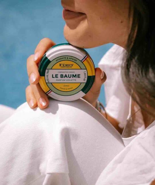 Féret Parfumeur The Balm Violet Fragrance 100% natural in a bright and elegant setting, made in France