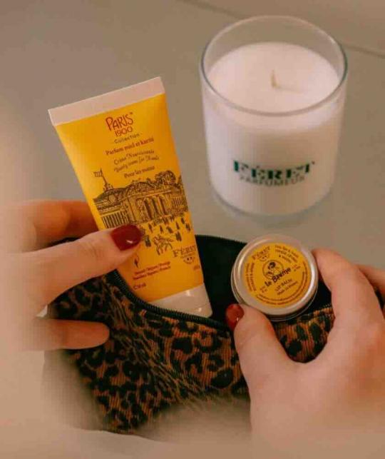 Crème mains et pieds et mini-baume Féret Parfumeur – univers rétro-chic et art de vivre à la française
