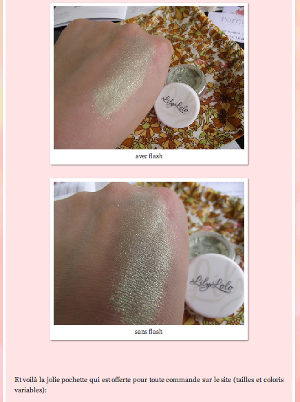 Lily Lolo fard à paupières Green Opal maquillage minéral l'Officina Paris