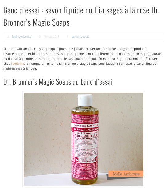 L'Officina - Dr. Bronner's Magic Soaps