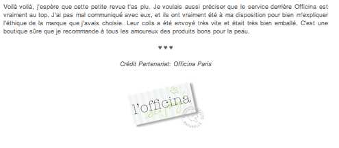 L'Officina, la jolie boutique naturelle sur tartinesetmoi.blogspot.fr