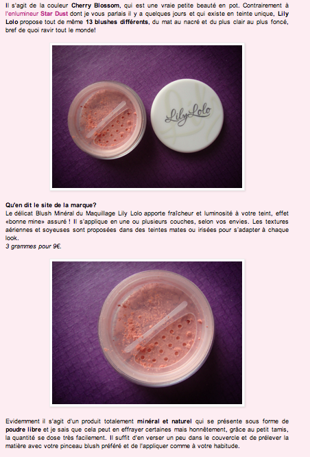 L'Officina - Blush Minéral Cherryblossom Lily Lolo