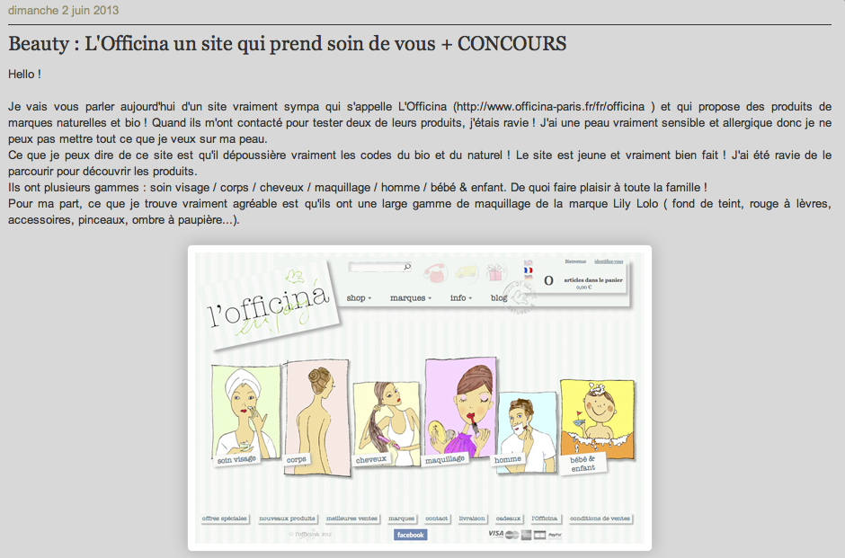 The Daily Paris: Ce que je peux dire de ce site est qu'il dépoussière vraiment les codes du bio et du naturel ! Le site est jeune et vraiment bien fait ! J'ai été ravie de le parcourir pour découvrir les produits.