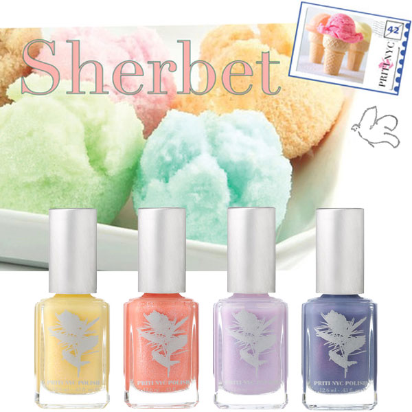 La Sherbet Collection de Priti NYC est disponible à l'Officina! vernis non-toxiques