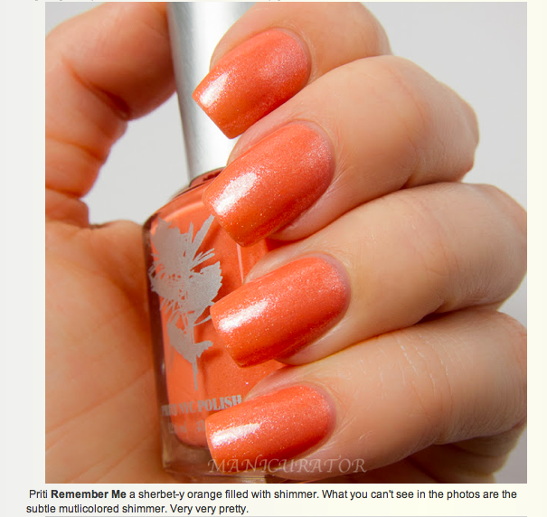 Priti NYC - Vernis à Ongles Flowers - Remember Me Rose (Sherbet Collection 2013)