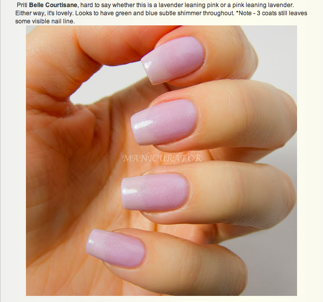 Priti NYC - Vernis à Ongles Flowers - Belle Courtisane (Sherbet Collection 2013)