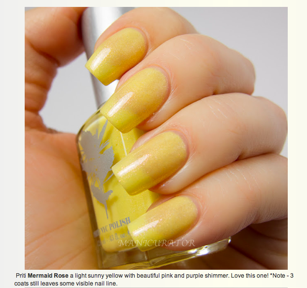 Priti NYC - Vernis à Ongles Flowers - Mermaid Rose (Sherbet Collection 2013)