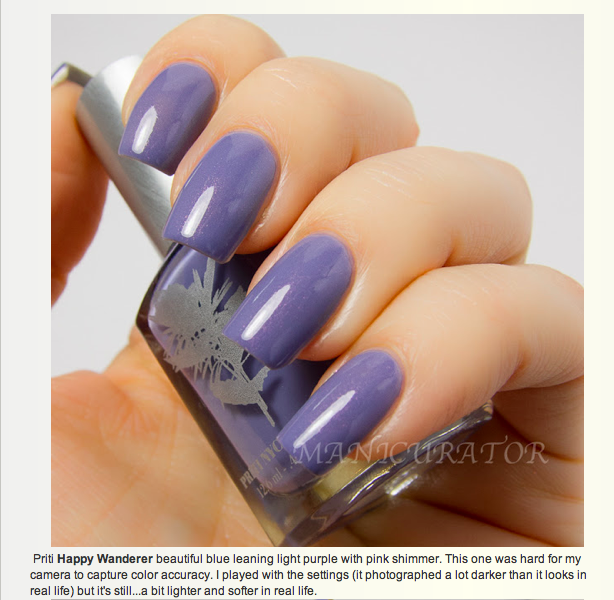 Priti NYC - Vernis à Ongles Flowers - Happy Wanderer (Sherbet Collection 2013)