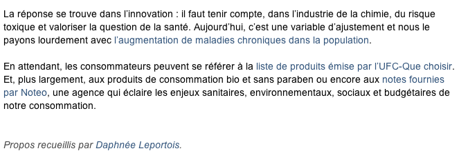 Le Nouvel Observateur: "Les dentifrices et gels douche sont des produits chimiques : comment écarter le danger" Le Nouvel Observateur: "Les dentifrices et gels douche sont des produits chimiques : comment écarter le danger"