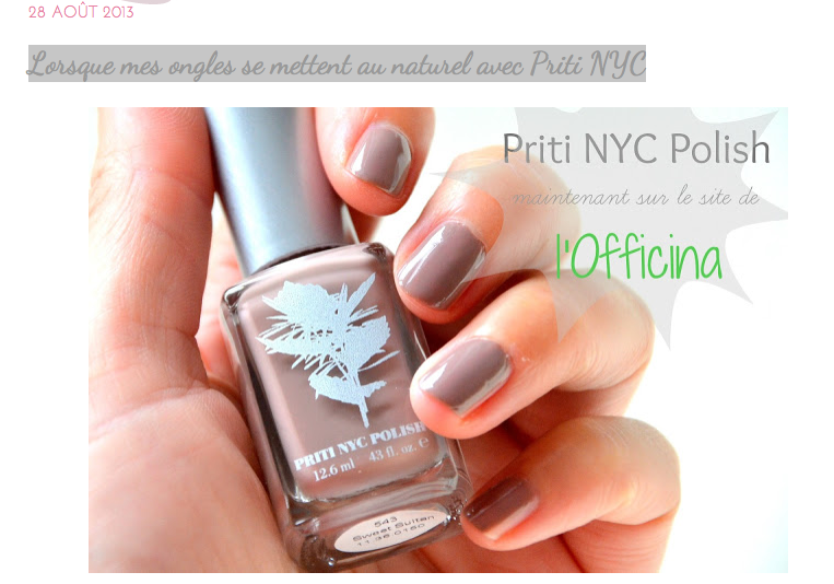 Lorsque mes ongles se mettent au naturel avec Priti NYC