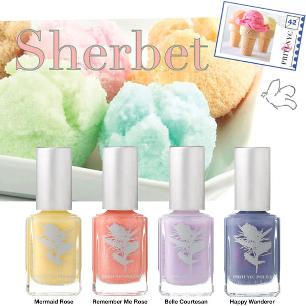 Priti NYC vernis à ongles non toxiques Sherbet collection