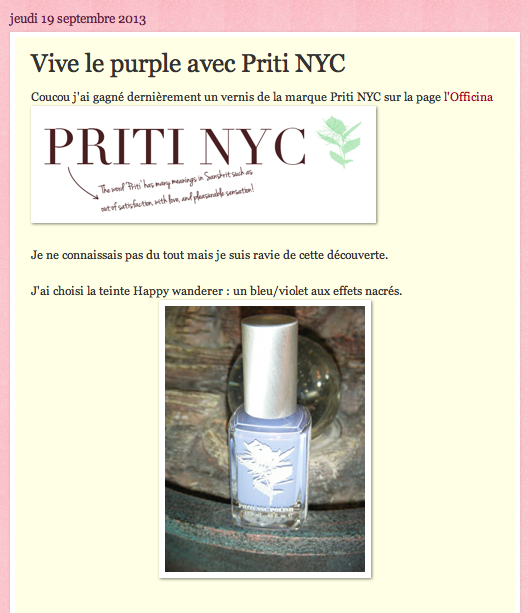 Vive le purple avec Priti NYC... avec le blog les Taratatas de Sandra