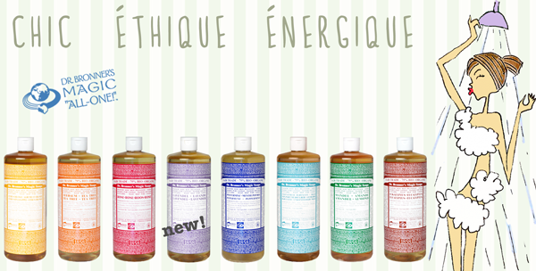 Les savons liquides du Dr. Bronner chez l'Officina