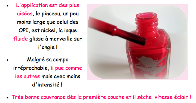 appllcation facile et très bonne couvrance - vernis Priti NYC
