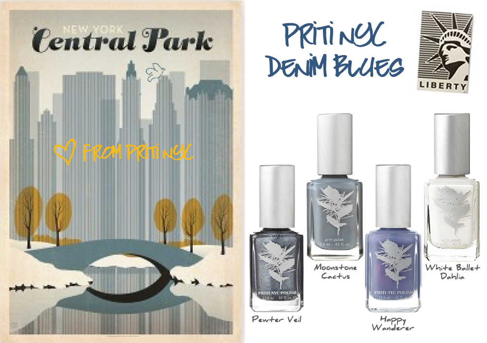 Priti NYC denim blues vernis