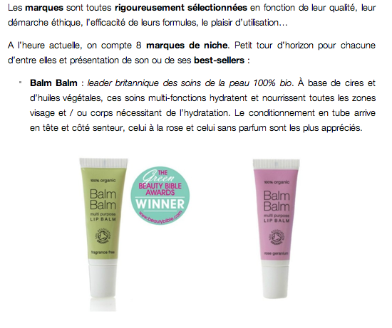 Le blog Totally Beauty Addict "A la découverte du site Officina-paris.fr": Balm Balm