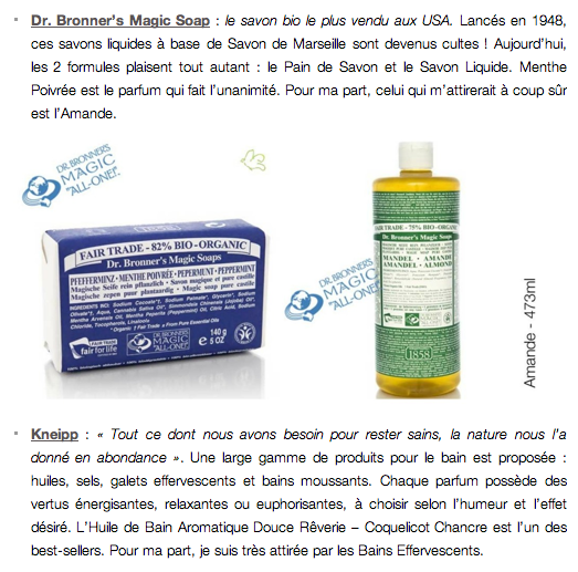 Le blog Totally Beauty Addict "A la découverte du site Officina-paris.fr": Dr. Bronner's Magic Soaps