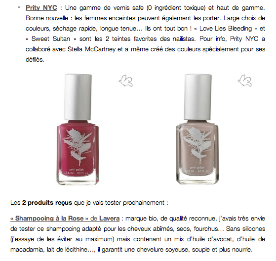 Le blog Totally Beauty Addict "A la découverte du site Officina-paris.fr": Priti NYC