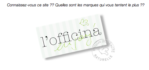 L'Officina Paris - magasin en ligne de cosmétiques naturels & bio