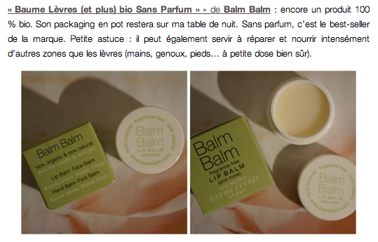 Balm Balm - Baume Lèvres (et plus) bio Sans Parfum pot 